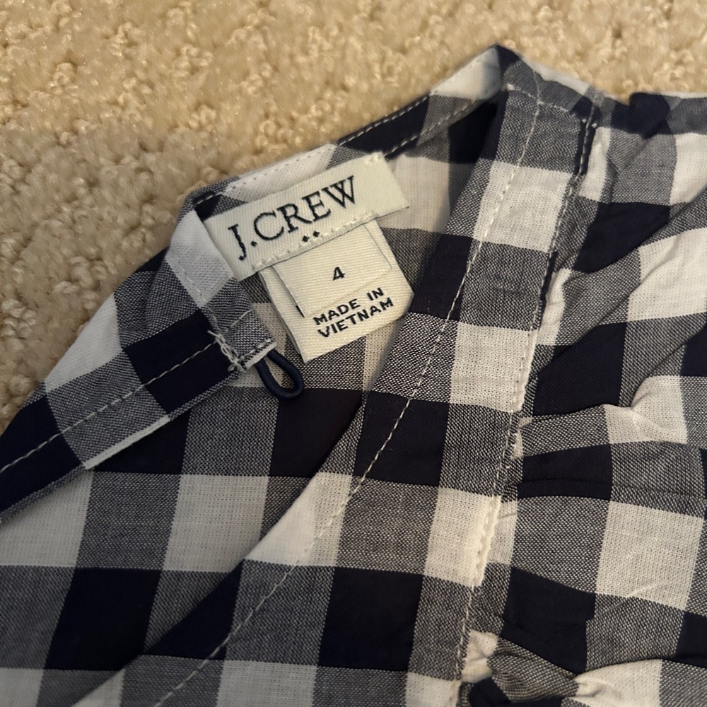 J.Crew Ruffled Gingham Check Tank - Picture 3 of 3